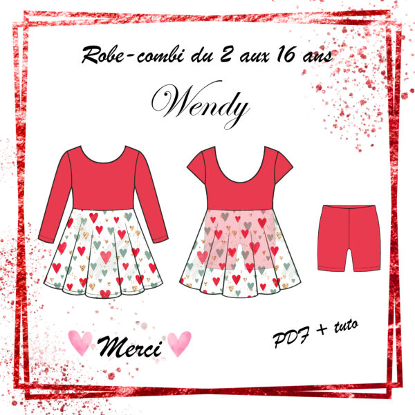 Wendy - Robe/combi - 2 aux 16 ans - Patron PDF