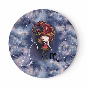 Astro girly - Scorpion - Panneau rond plein